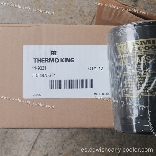 119321 Thermo King Filter de aceite original Piezas de repuesto del mercado de accesorios disponibles para la unidad de refrigeración T-880PRO T-800M